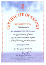 certificate of export